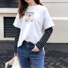 Load image into Gallery viewer, GIRL Striped Sleeve Shirt