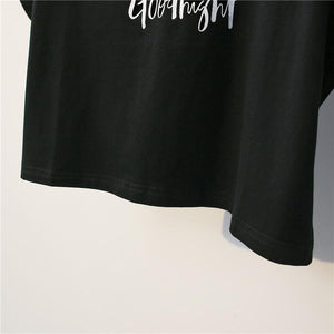 'Good Night' Crop T-Shirt