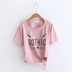 'GOTHIC' Bow Tie T-Shirt