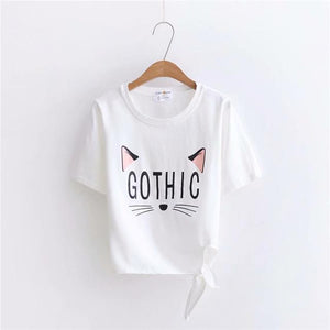 'GOTHIC' Bow Tie T-Shirt