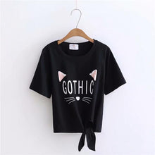 Load image into Gallery viewer, &#39;GOTHIC&#39; Bow Tie T-Shirt