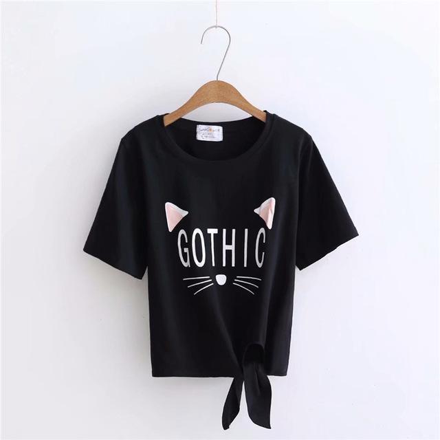 'GOTHIC' Bow Tie T-Shirt