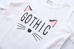 'GOTHIC' Bow Tie T-Shirt