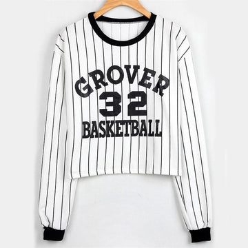 'GROVER 32 BASKETBALL' Striped Shirt