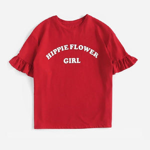 'HIPPIE FLOWER GIRL' T-Shirt