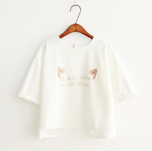 'I'll even share my cat with you' T-Shirt