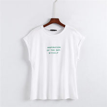 Load image into Gallery viewer, &#39;INSPIRATION OF THE DAY: YOURSELF&#39; T-Shirt
