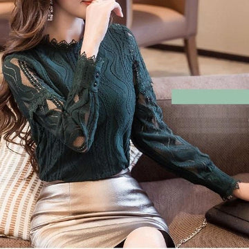 Lace & Mesh Shirt