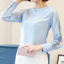 Load image into Gallery viewer, Lace Sleeve Blouse