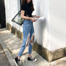 Load image into Gallery viewer, Lace-Up Crop T-Shirt