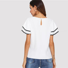 Load image into Gallery viewer, Layered Ruffle Sleeve Blouse