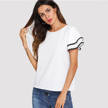Load image into Gallery viewer, Layered Ruffle Sleeve Blouse