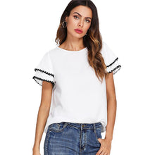 Load image into Gallery viewer, Layered Ruffle Sleeve Blouse
