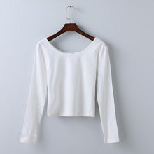 Load image into Gallery viewer, Long Sleeve Crop T-Shirt