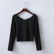 Load image into Gallery viewer, Long Sleeve Crop T-Shirt