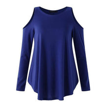 Load image into Gallery viewer, Loose Open Shoulder Shirt