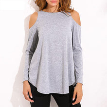 Load image into Gallery viewer, Loose Open Shoulder Shirt