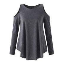 Load image into Gallery viewer, Loose Open Shoulder Shirt