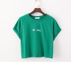 'Me One.' Crop T-Shirt