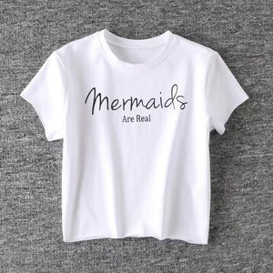 'Mermaids Are Real' Crop T-Shirt