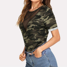 Load image into Gallery viewer, Mesh V-Neck T-Shirt