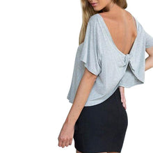 Load image into Gallery viewer, O-Neck Short Sleeve Blouse