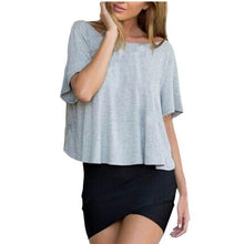 Load image into Gallery viewer, O-Neck Short Sleeve Blouse