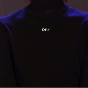 'OFF' Turtleneck T-Shirt