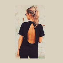 Load image into Gallery viewer, Open Back T-Shirt