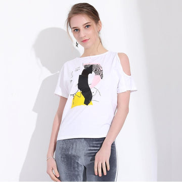 Open Shoulder T-Shirt