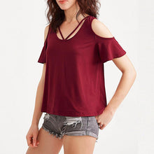 Load image into Gallery viewer, Open Shoulder T-Shirt