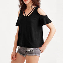 Load image into Gallery viewer, Open Shoulder T-Shirt