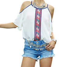 Load image into Gallery viewer, Patchwork Chiffon Blouse
