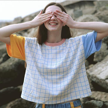 Patchwork Plaid T-Shirt