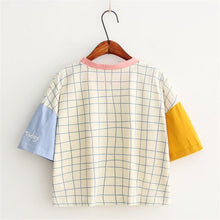 Load image into Gallery viewer, Patchwork Plaid T-Shirt