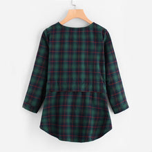 Load image into Gallery viewer, Plaid Blouse