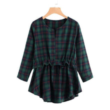 Load image into Gallery viewer, Plaid Blouse