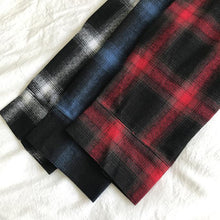 Load image into Gallery viewer, Plaid Drop Shoulder Crop Shirt