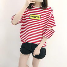 Load image into Gallery viewer, &#39;PRETTY&#39; Striped T-Shirt