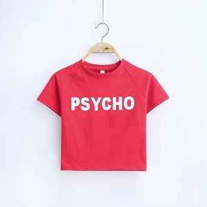 'PSYCHO' Crop T-Shirt