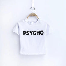 Load image into Gallery viewer, &#39;PSYCHO&#39; Crop T-Shirt