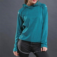 Load image into Gallery viewer, Quick Dry &amp; Breathable Sports Hooded Shirt
