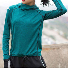 Load image into Gallery viewer, Quick Dry &amp; Breathable Sports Hooded Shirt