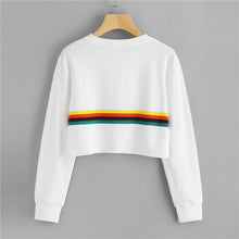 Load image into Gallery viewer, Rainbow Crop Sweatshirt