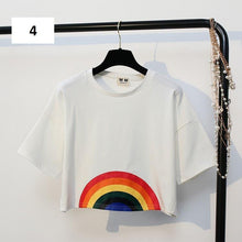 Load image into Gallery viewer, Rainbow Crop T-Shirt
