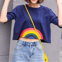 Load image into Gallery viewer, Rainbow Crop T-Shirt