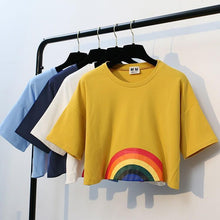 Load image into Gallery viewer, Rainbow Crop T-Shirt