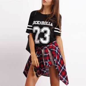 'ROCK N ROLLA' Striped T-Shirt