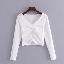 Load image into Gallery viewer, Ruched Crop Shirt