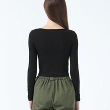 Load image into Gallery viewer, Ruched Crop Shirt